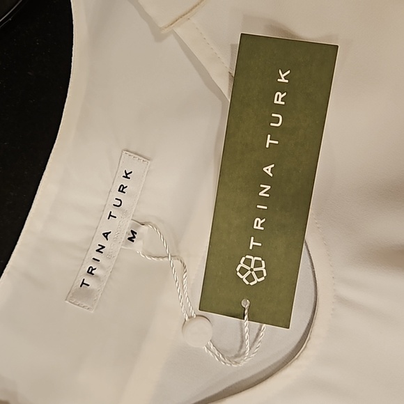 💕TRINA TURK💕 Owl Top ~ White Medium M NWT - Picture 10 of 12